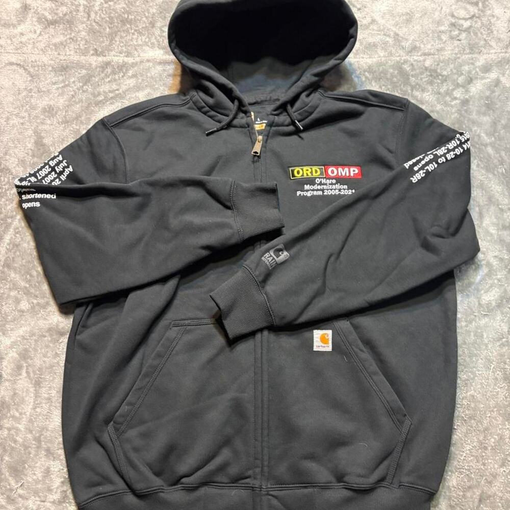 Y2k 00s Carhartt OMP black hoodie